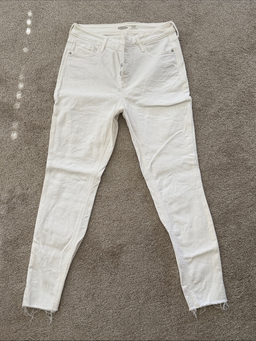 Women’s Old Navy White High-Rise Skinny Jeans